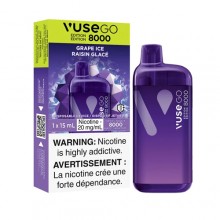 Disposable -- Vuse Go 8000 Grape Ice 20mg